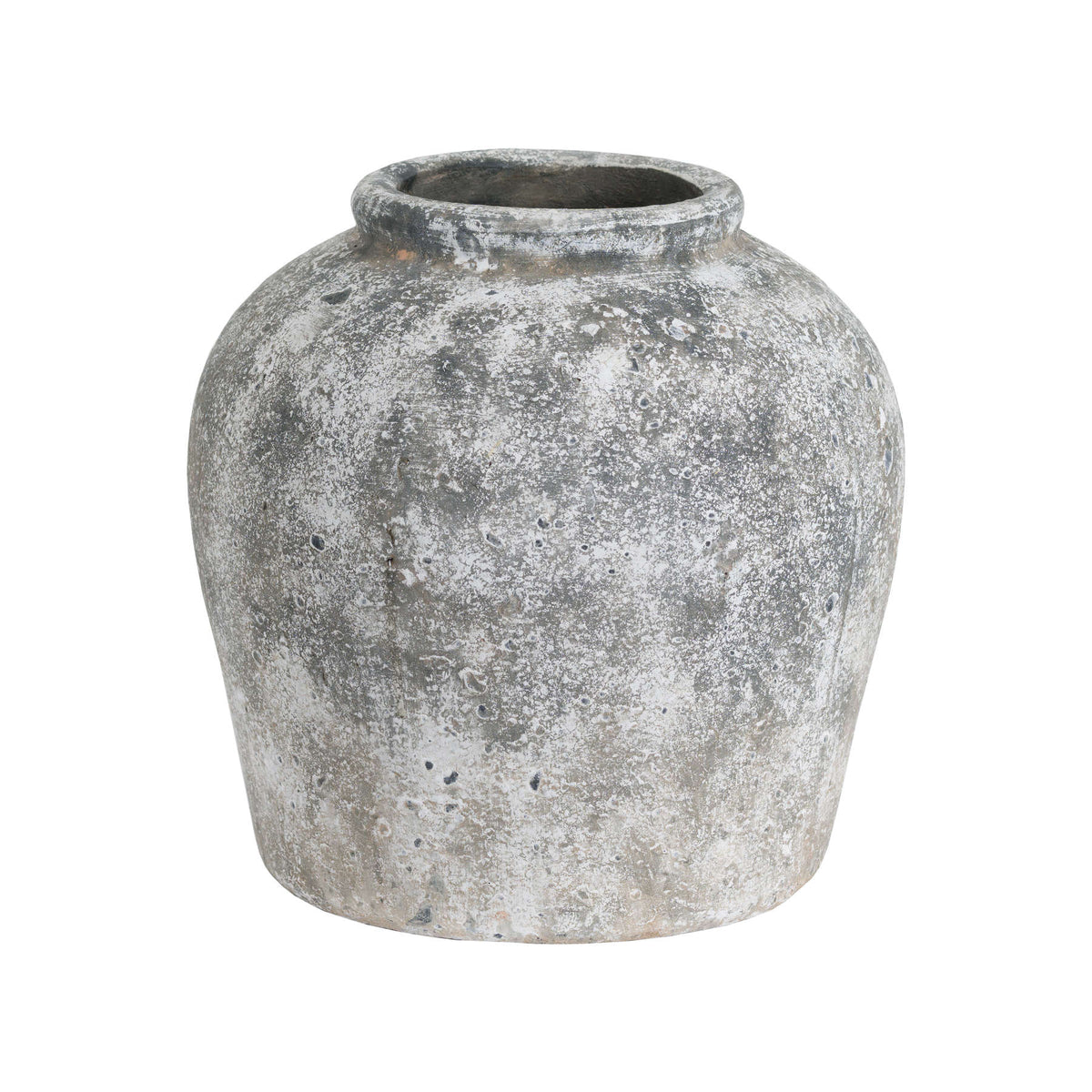 Aveline Aged Stone Ceramic Vase