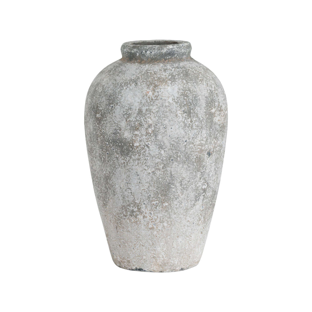 Aveline Tall Aged Stone Ceramic Vase
