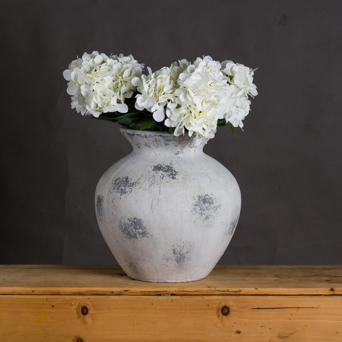Aureton Large Antique White Ceramic Vase