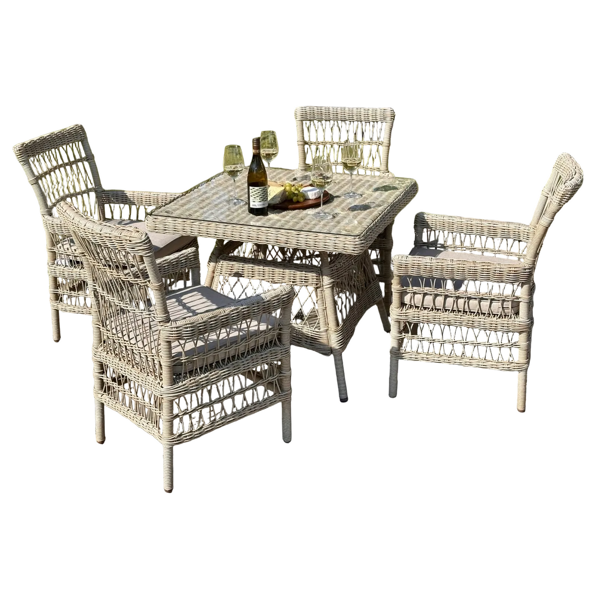 Provence Collection Outdoor 4 Seater Dining Set