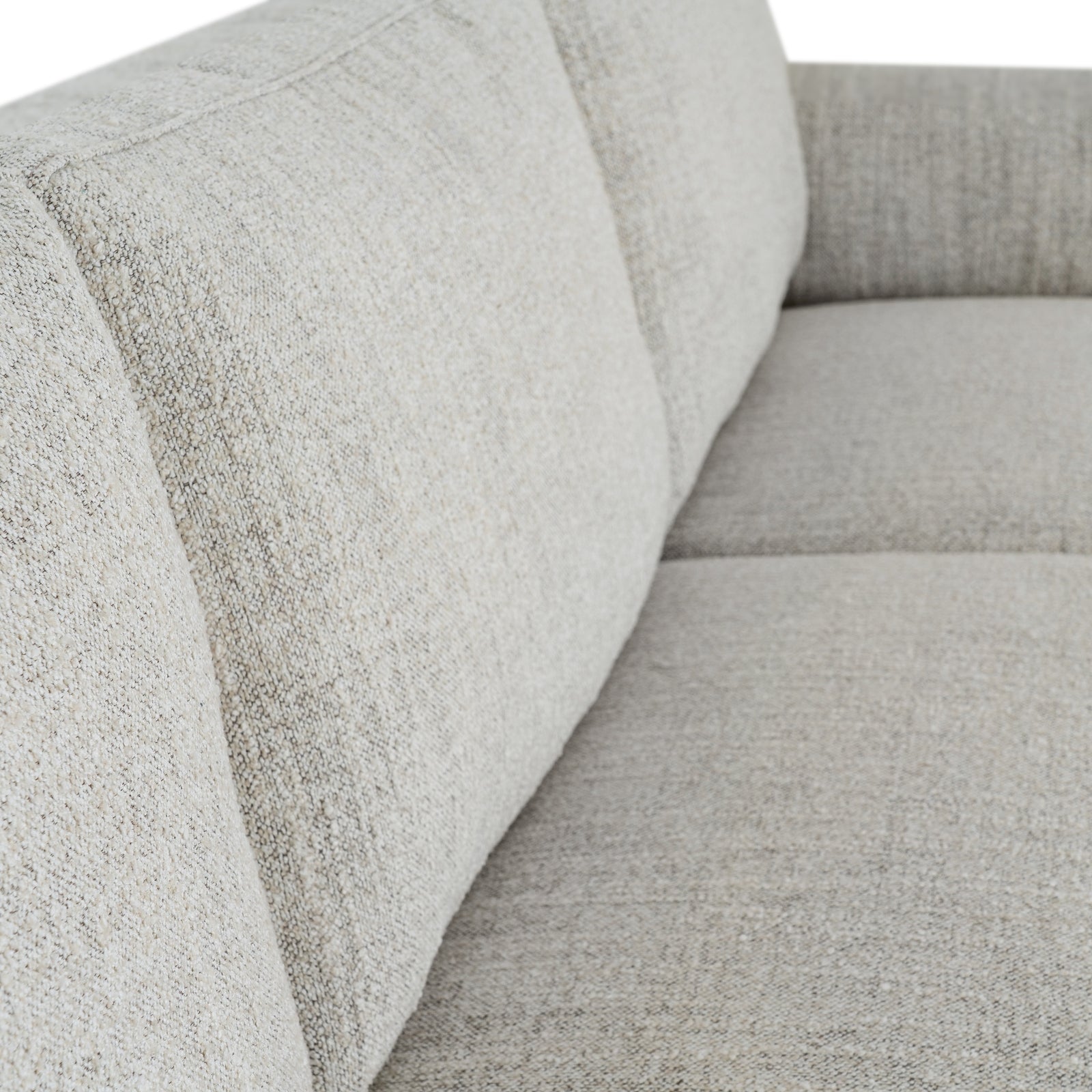 Zephra Three Seater Sofa with Footstool in White