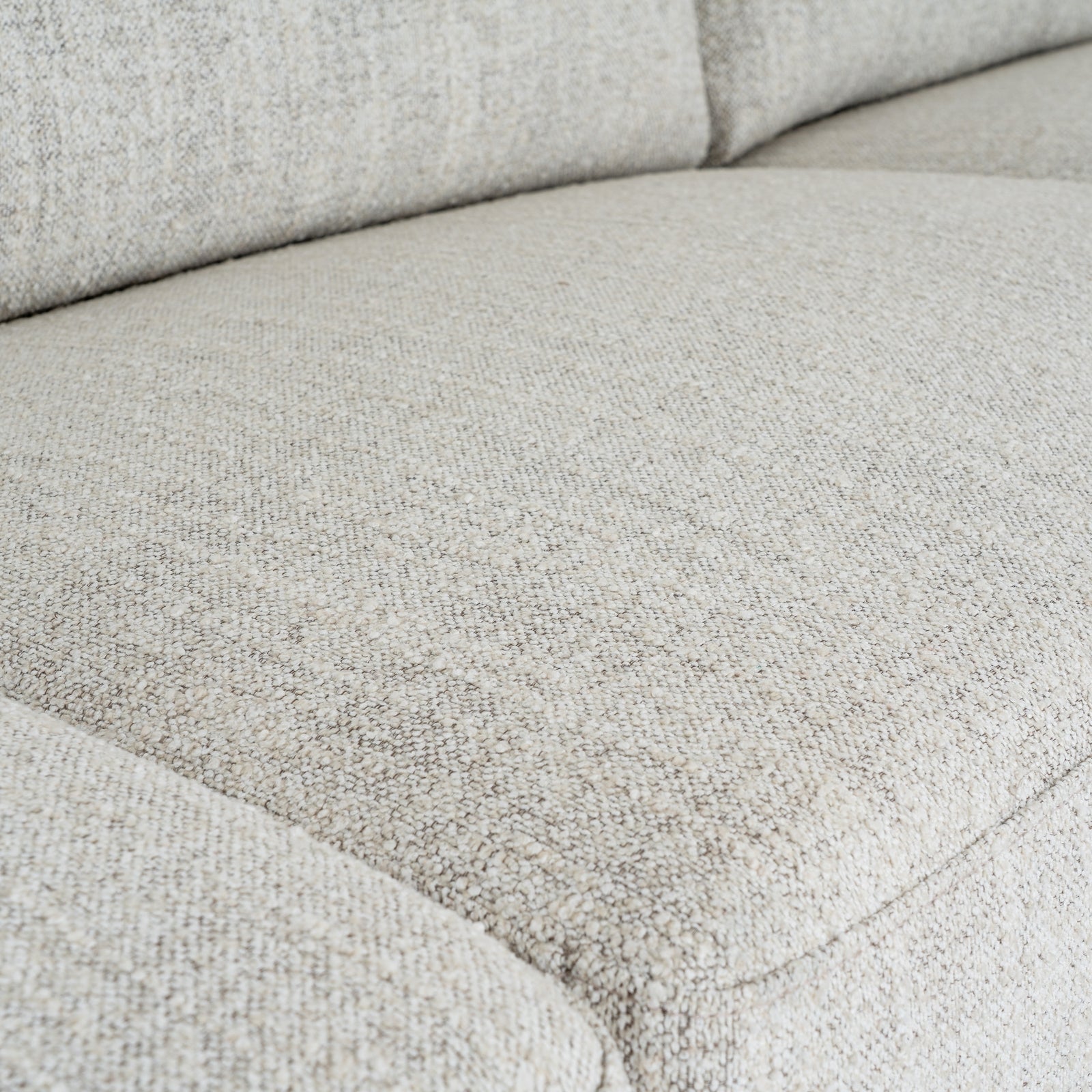 Zephra Three Seater Sofa with Footstool in White