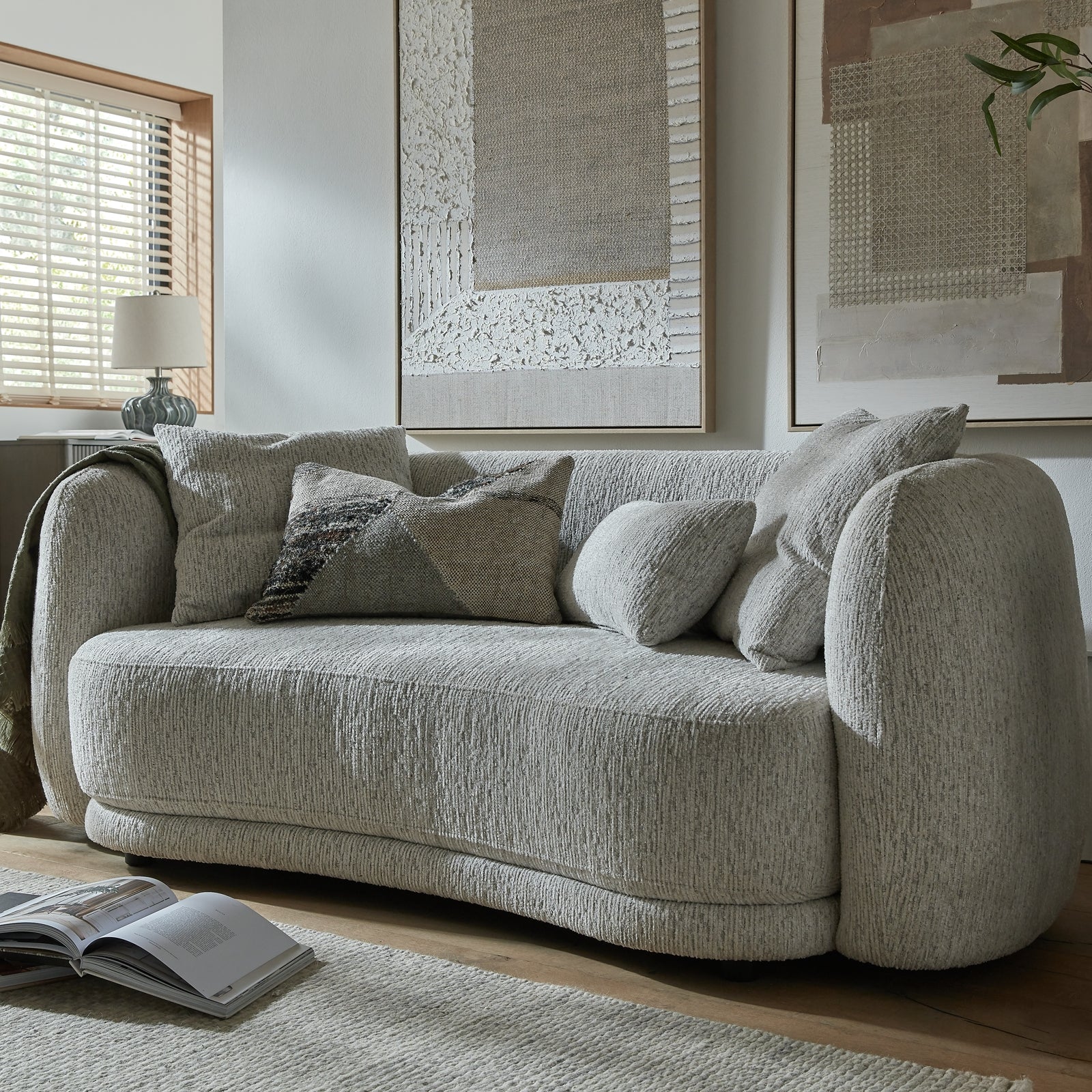 Sorelle Two Seater Sofa with Cushions