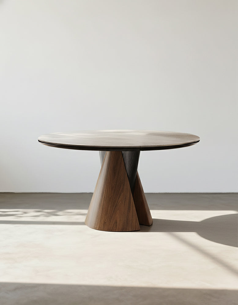 Becerra Foldable Round Dining Table, Wood-DC Concept-DC Concept