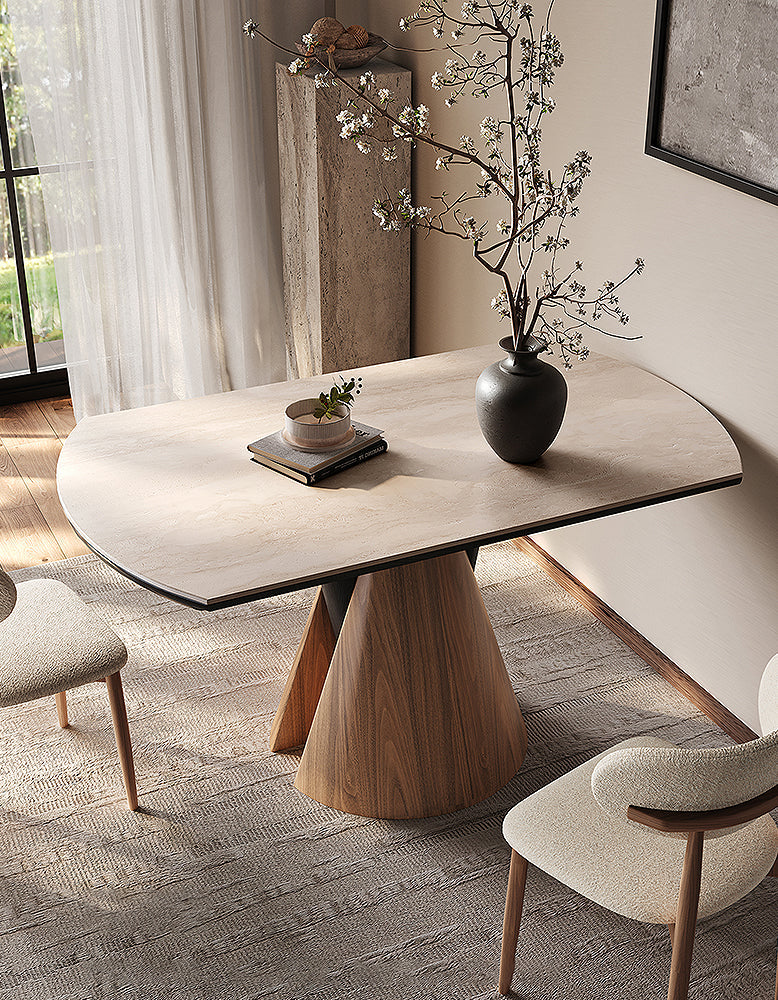 Becerra Foldable Round Dining Table, Wood-DC Concept-DC Concept