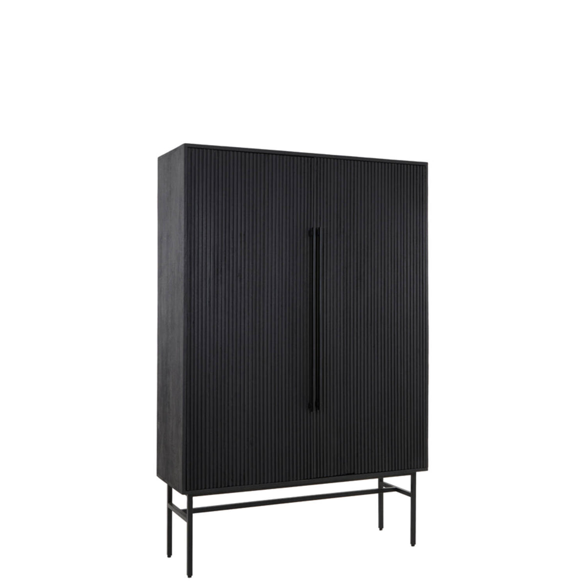 Alden Black Fluted Cabinet
