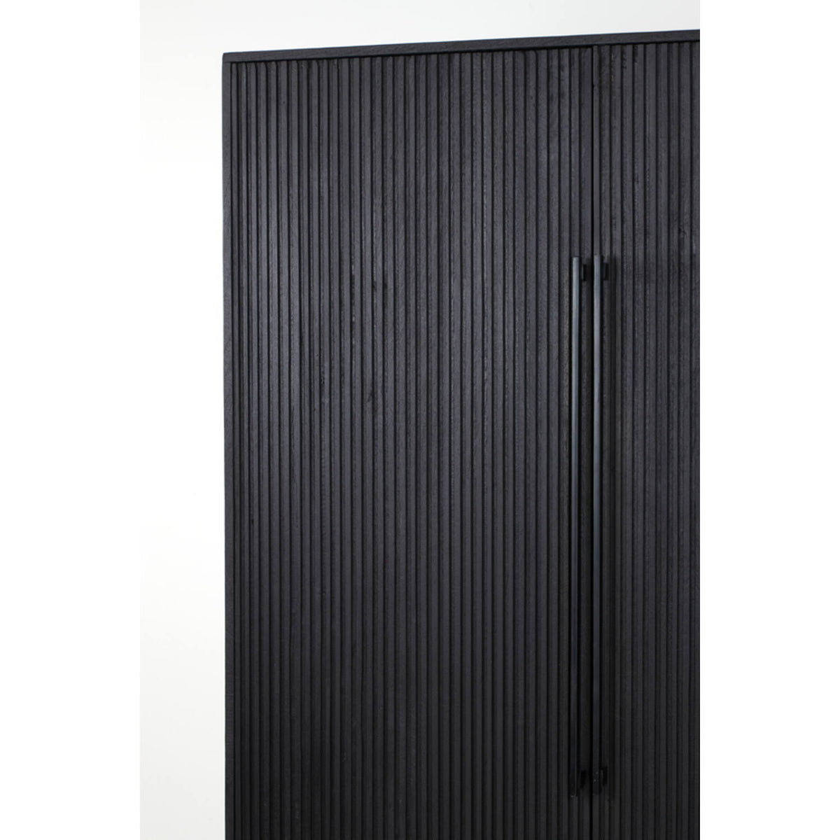 Alden Black Fluted Cabinet