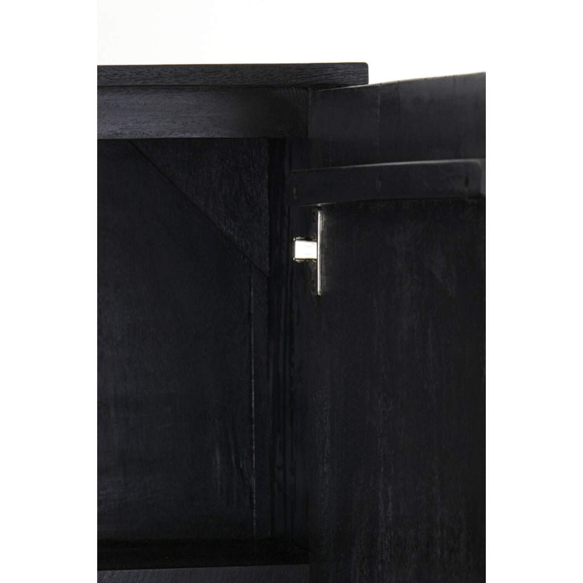 Alden Black Fluted Cabinet