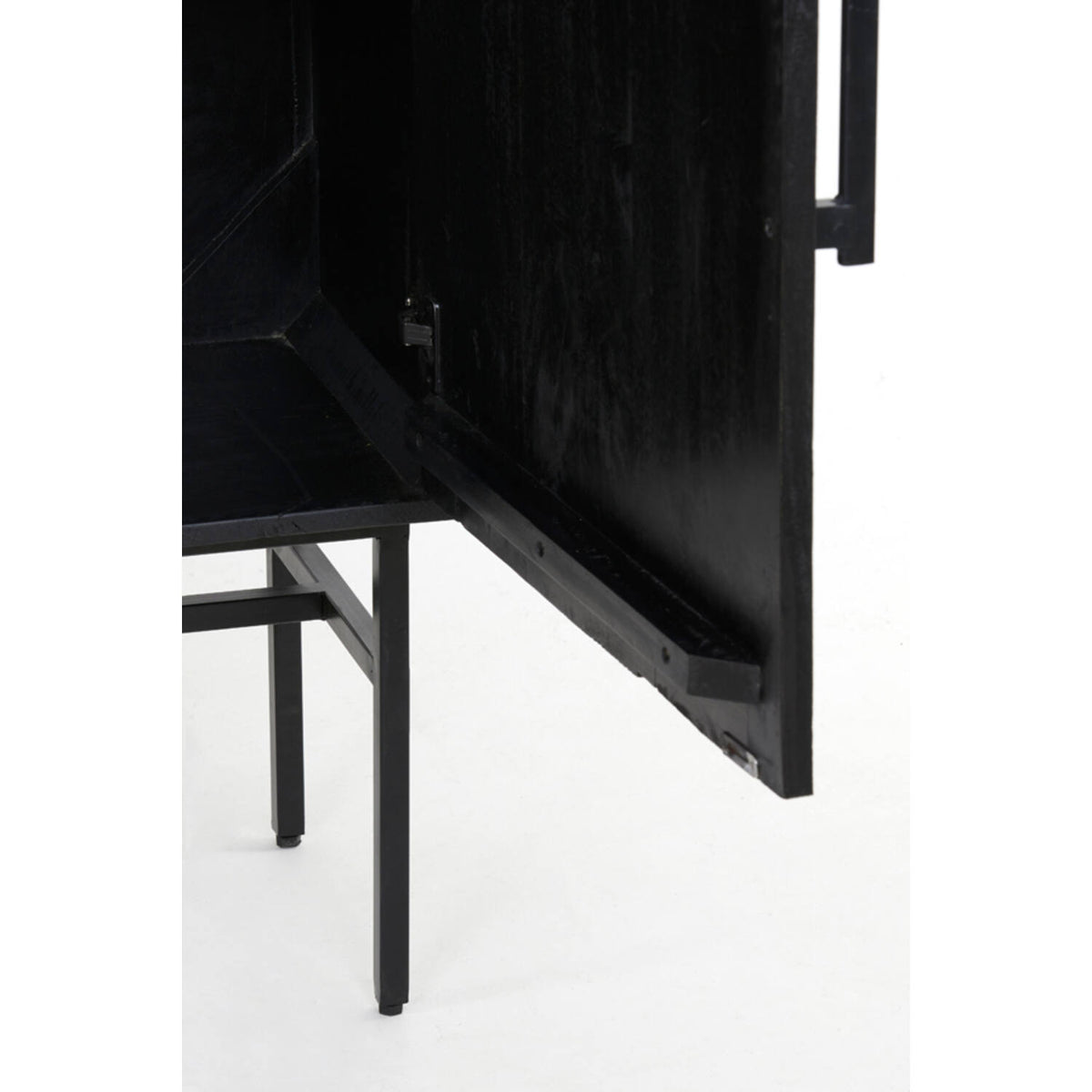 Alden Black Fluted Cabinet