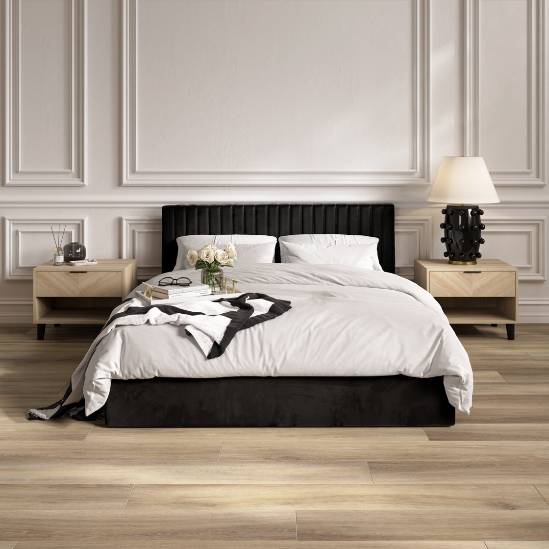 Berlin Black Ottoman Bed