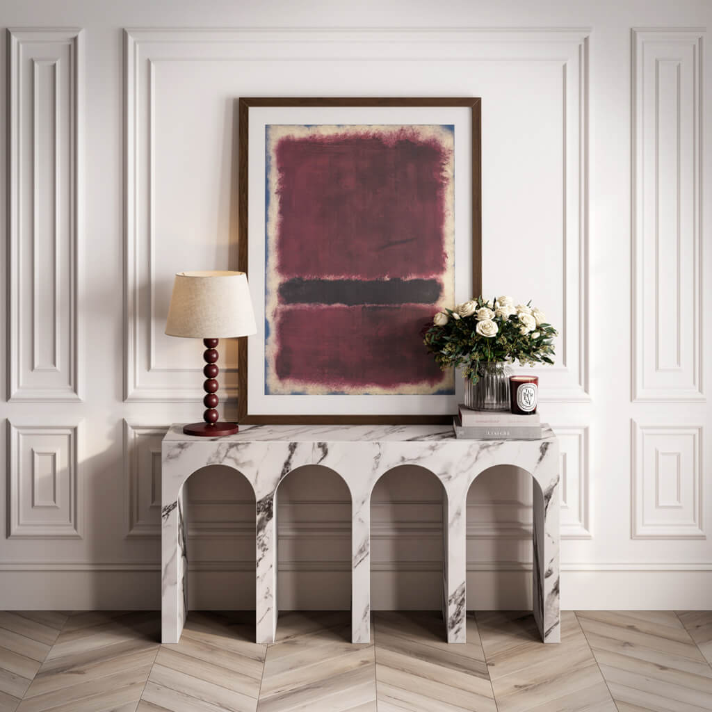 Aurelia Calacatta Marble Effect Console Table