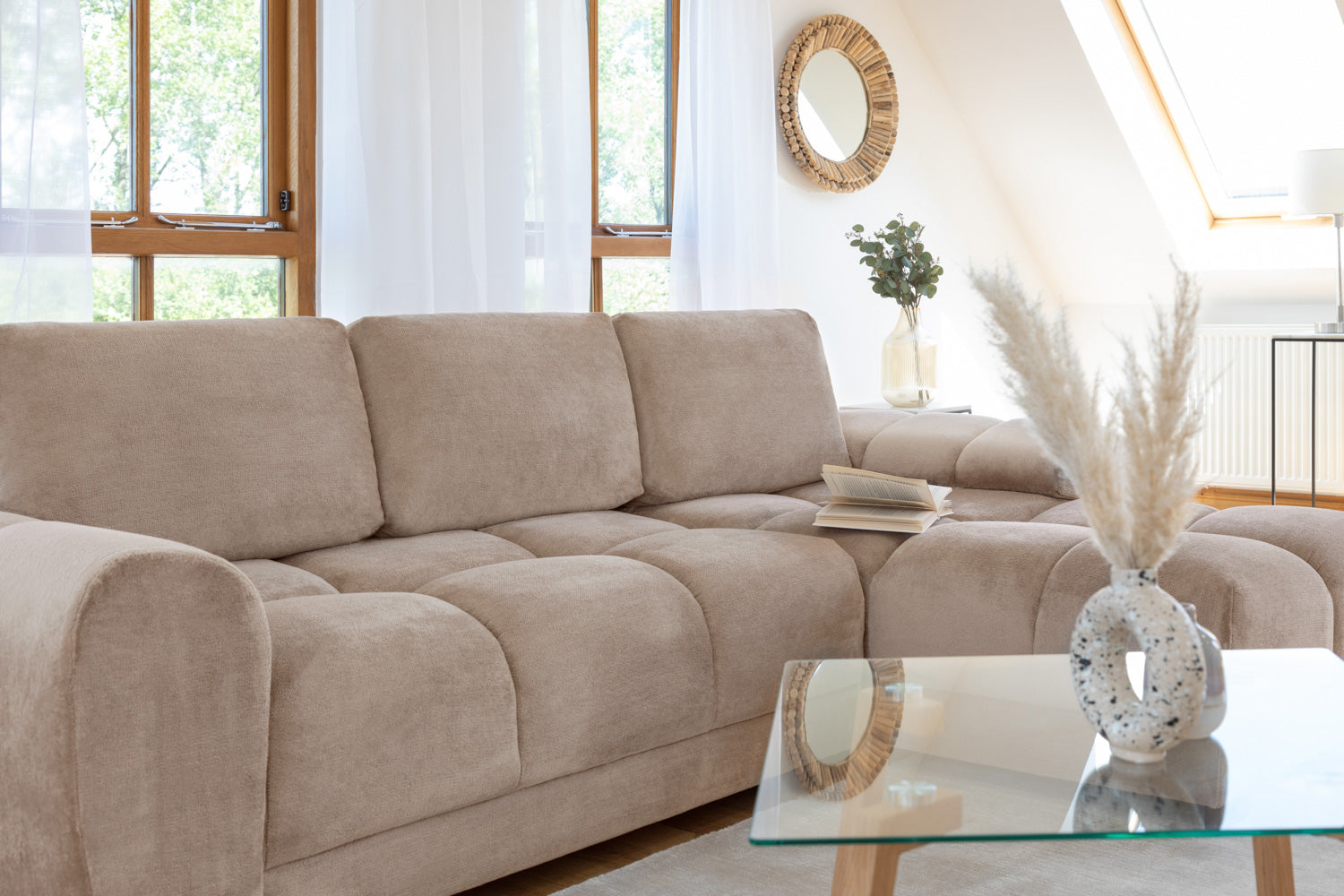 Azzuro Sofa Bed Mocha Universal Corner