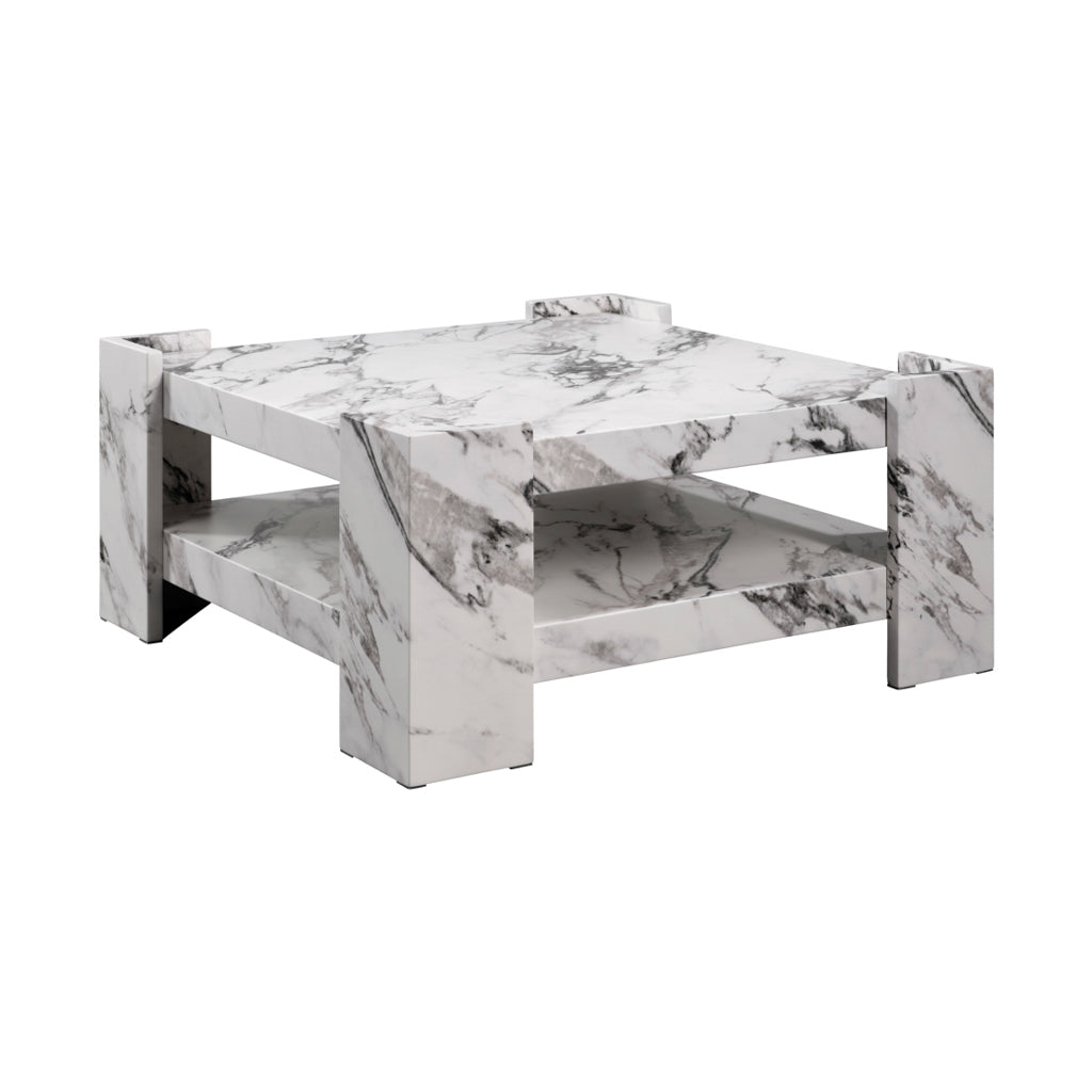 Verona Calacatta Marble Effect Coffee Table
