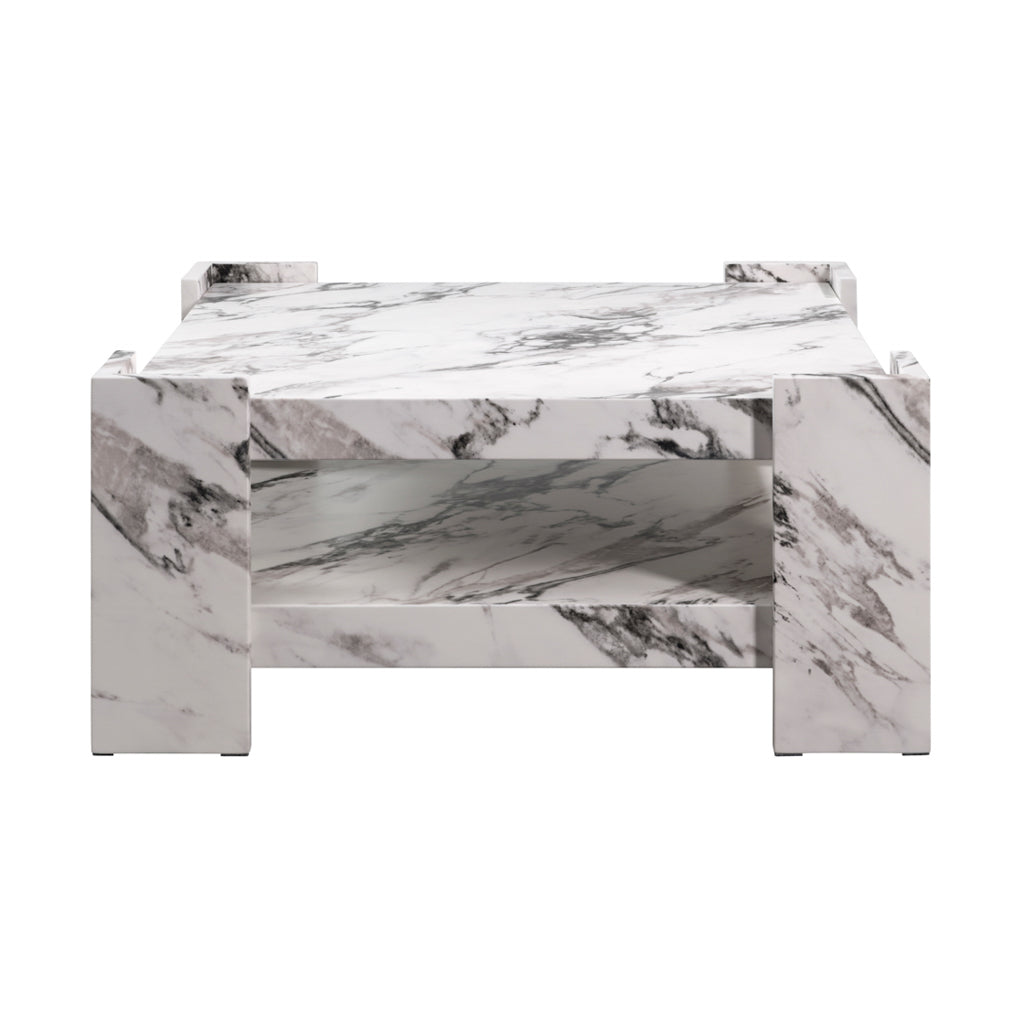 Verona Calacatta Marble Effect Coffee Table
