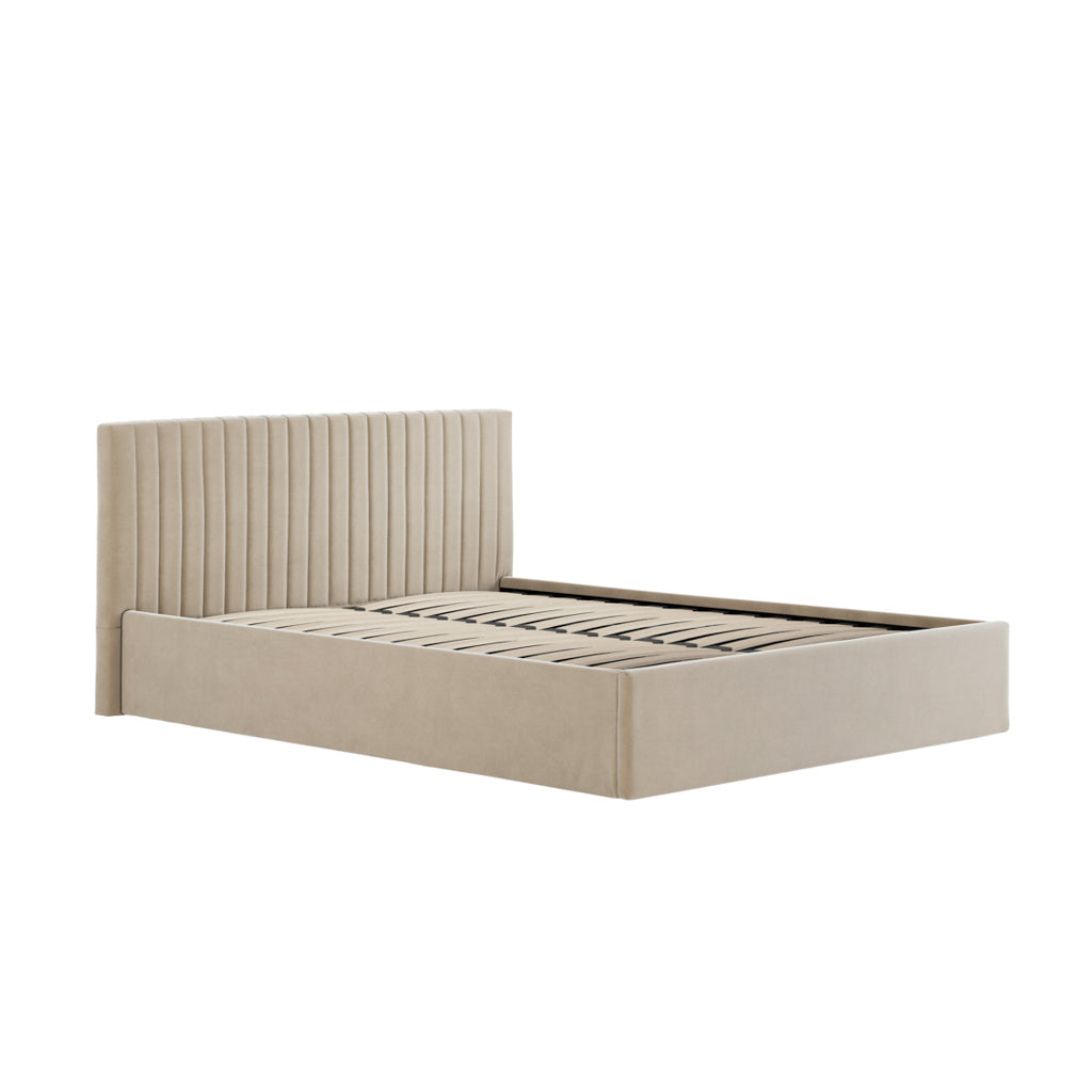 Kensington Beige Ottoman Bed