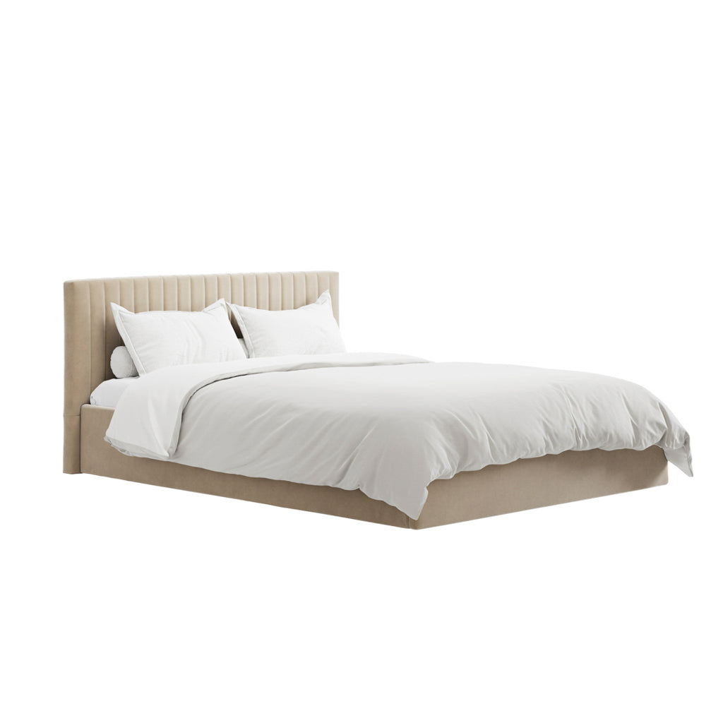 Kensington Beige Ottoman Bed