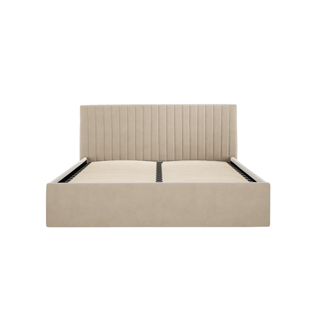 Kensington Beige Ottoman Bed