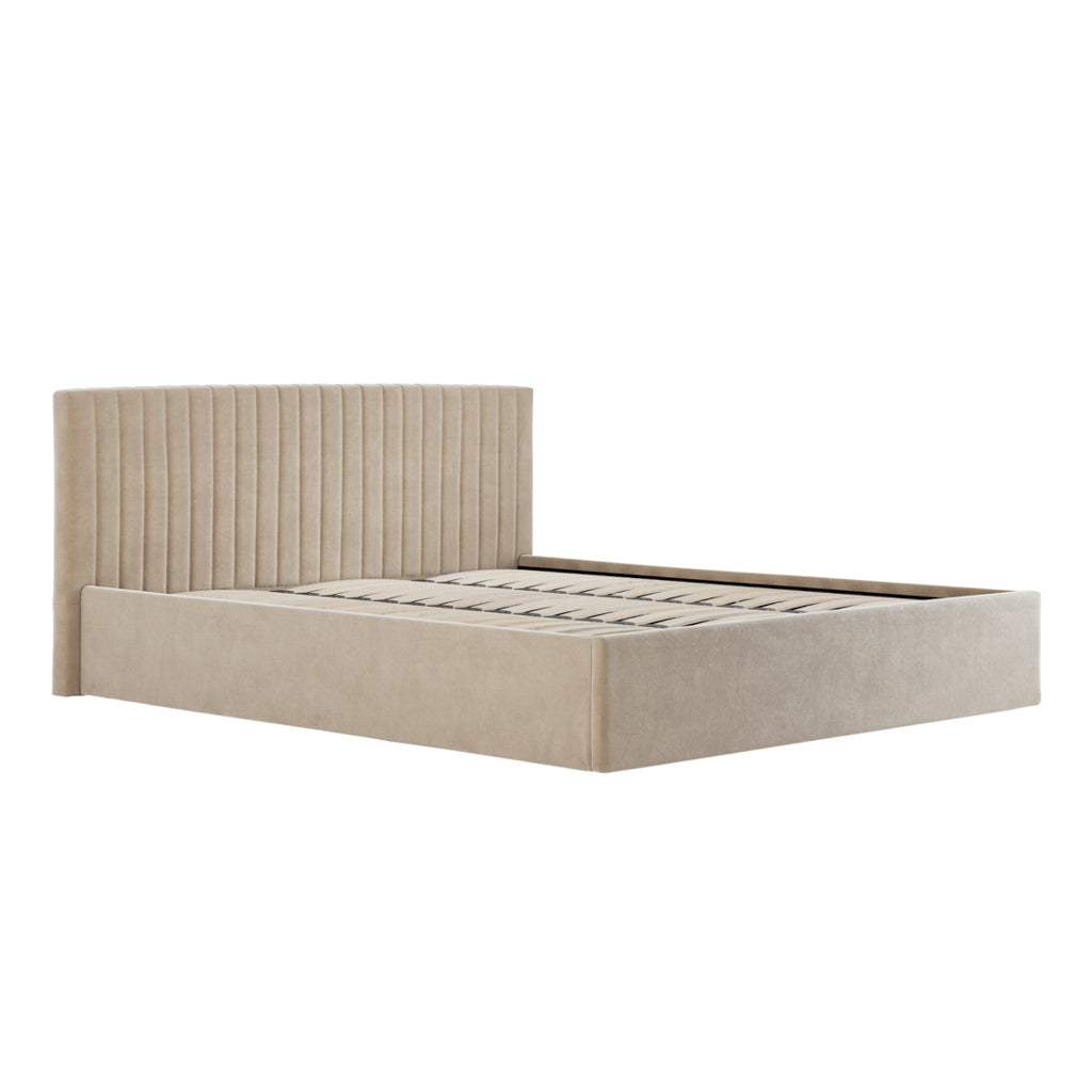 Kensington Beige Ottoman Bed