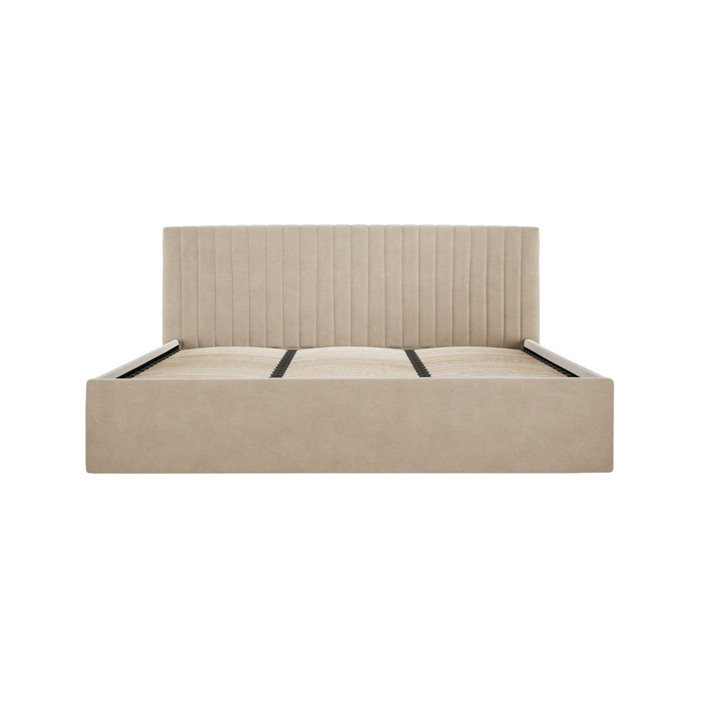 Kensington Beige Ottoman Bed