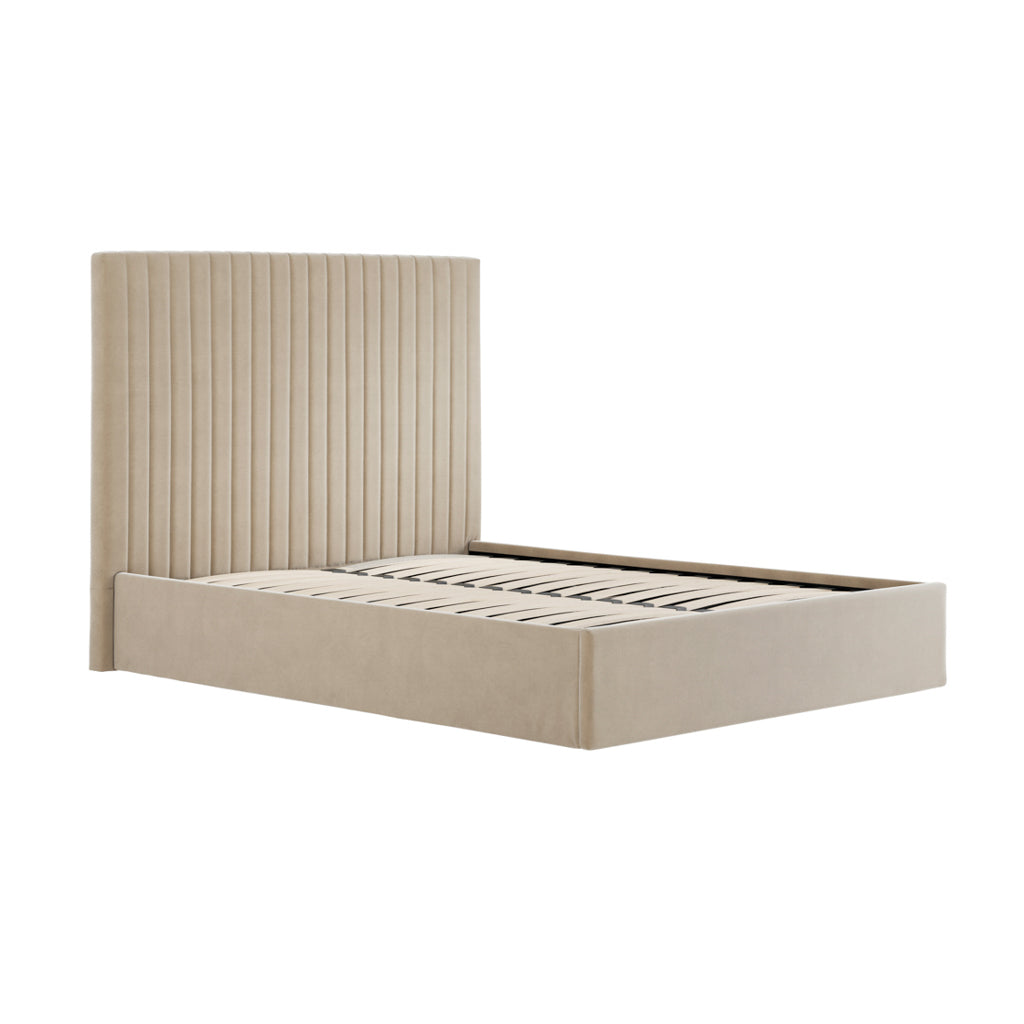 Kensington Beige Tall Ottoman Bed