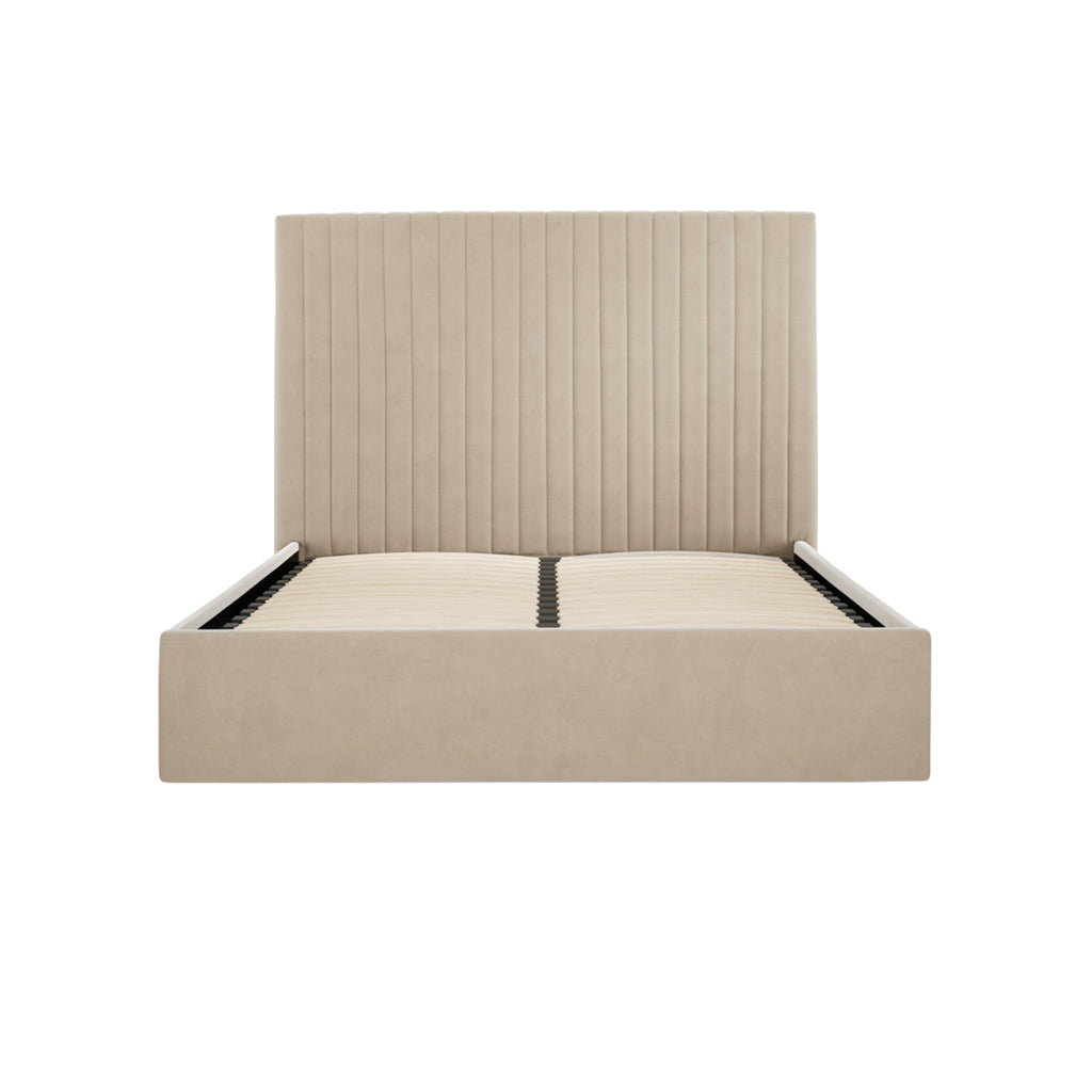Kensington Beige Tall Ottoman Bed