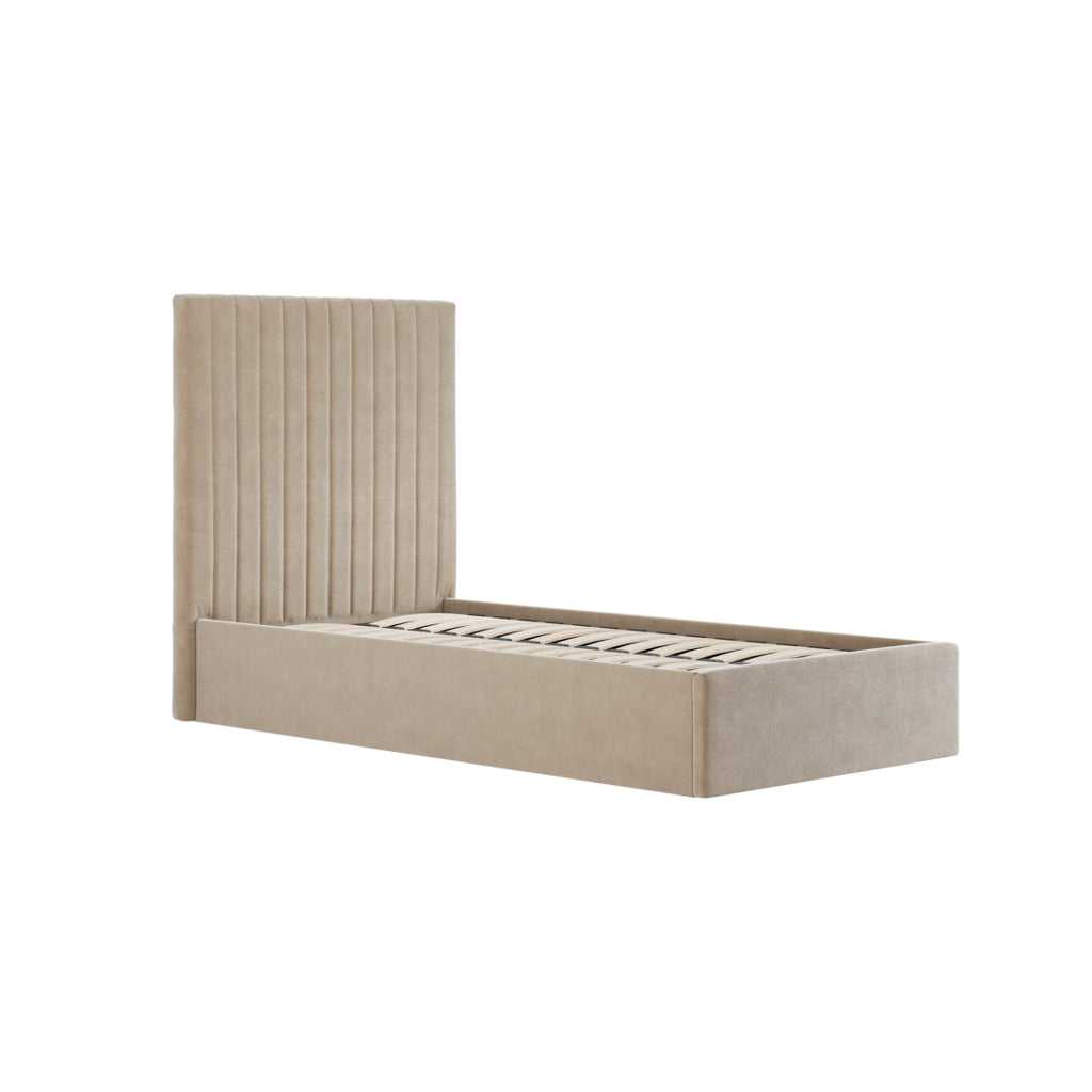 Kensington Beige Tall Ottoman Bed