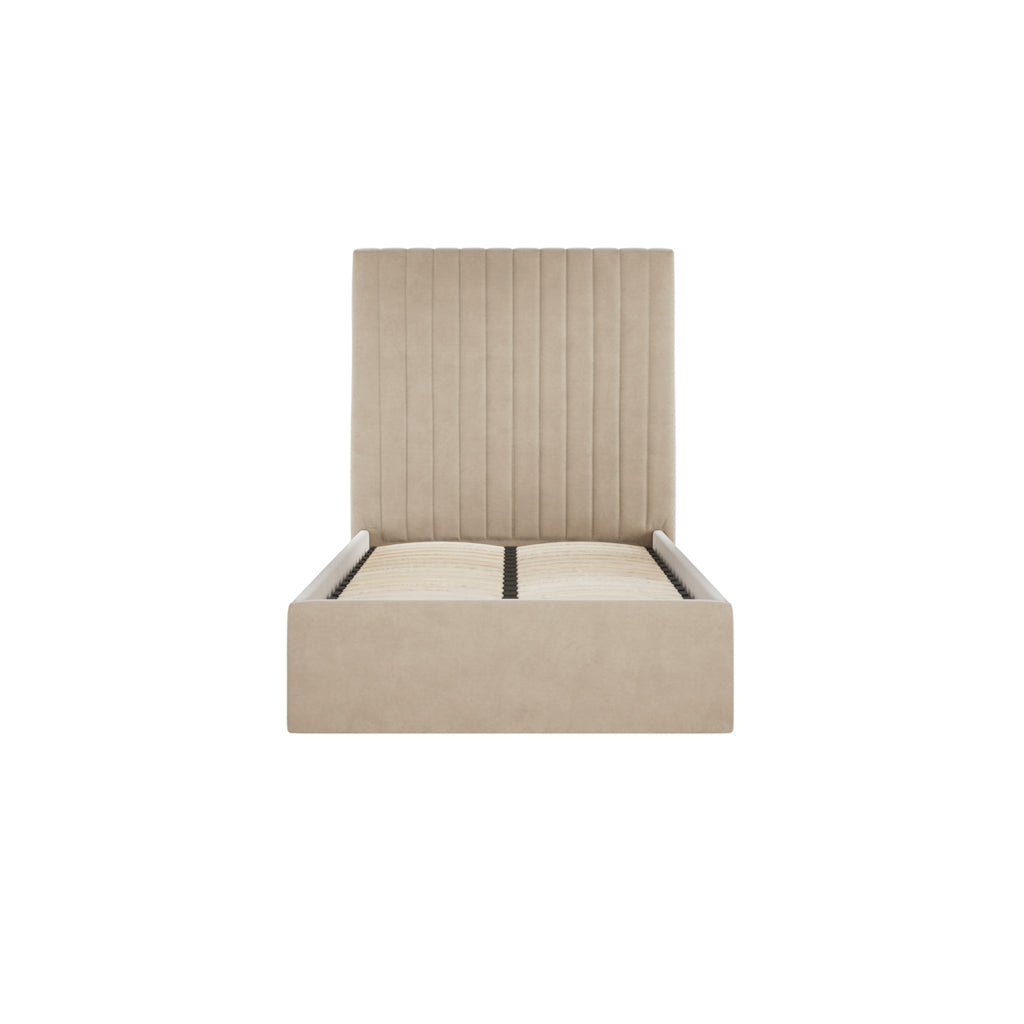 Kensington Beige Tall Ottoman Bed