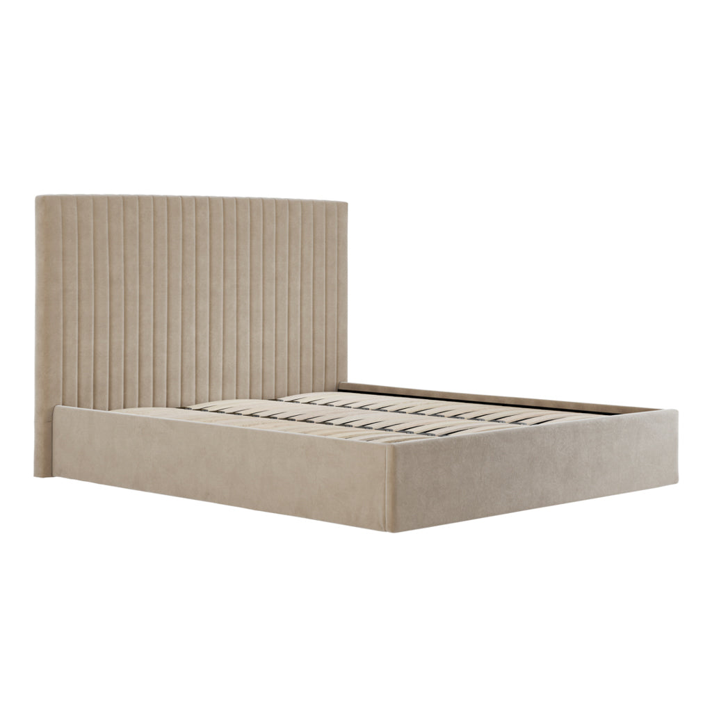 Kensington Beige Tall Ottoman Bed
