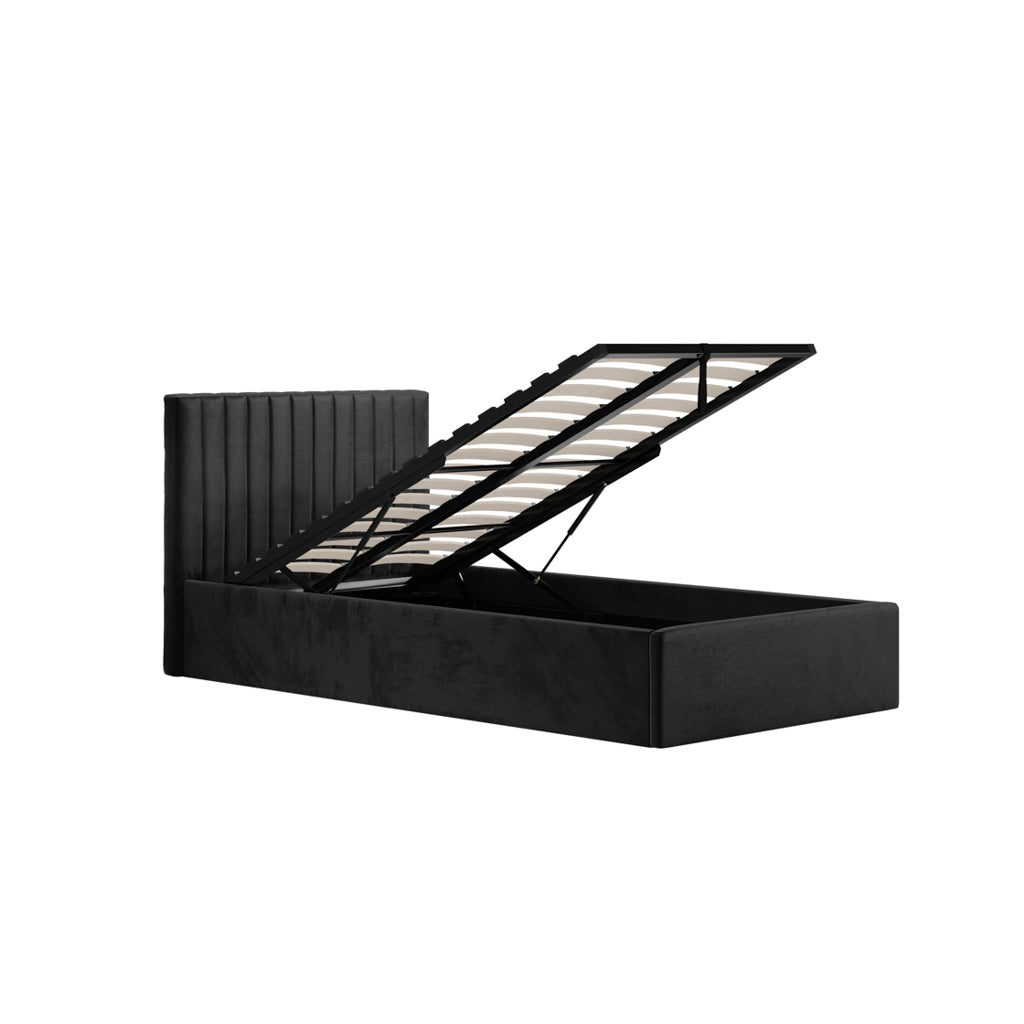 Berlin Black Ottoman Bed
