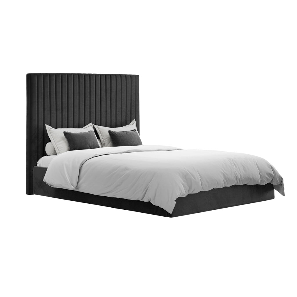 Kensington Black Tall Ottoman Bed