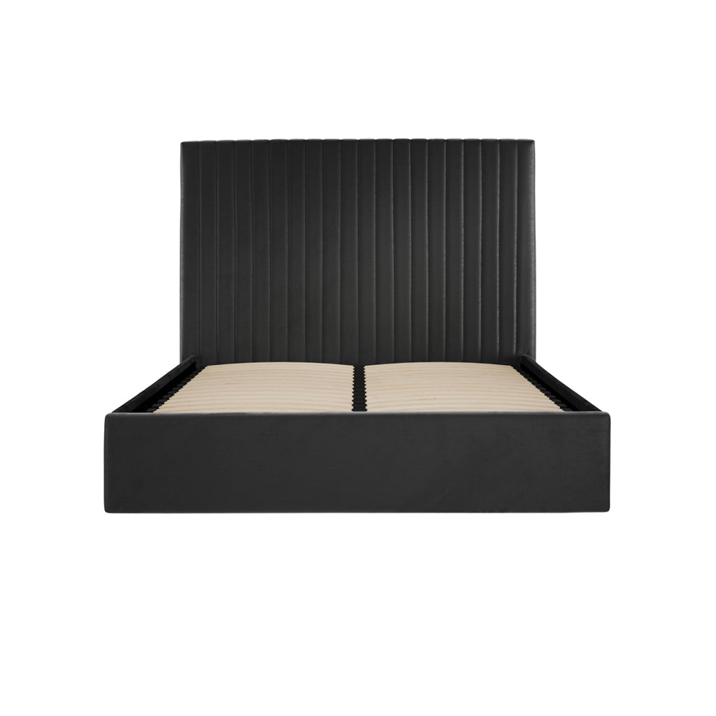 Kensington Black Tall Ottoman Bed