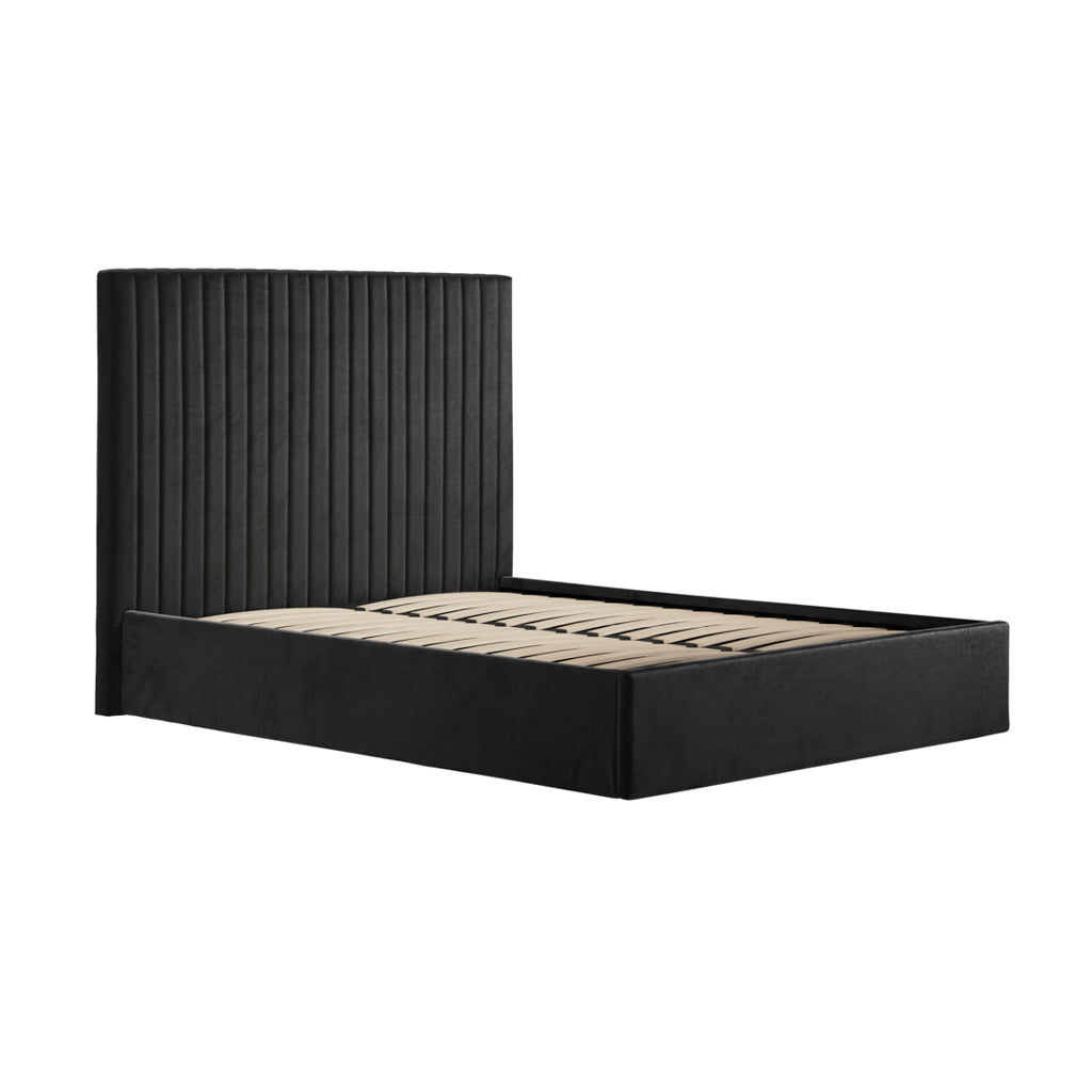 Kensington Black Tall Ottoman Bed