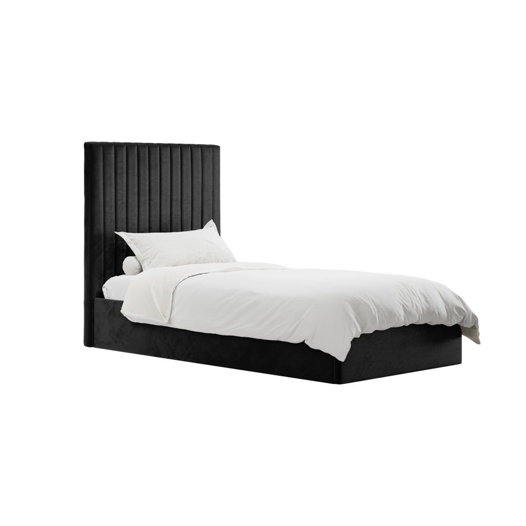 Kensington Black Tall Ottoman Bed