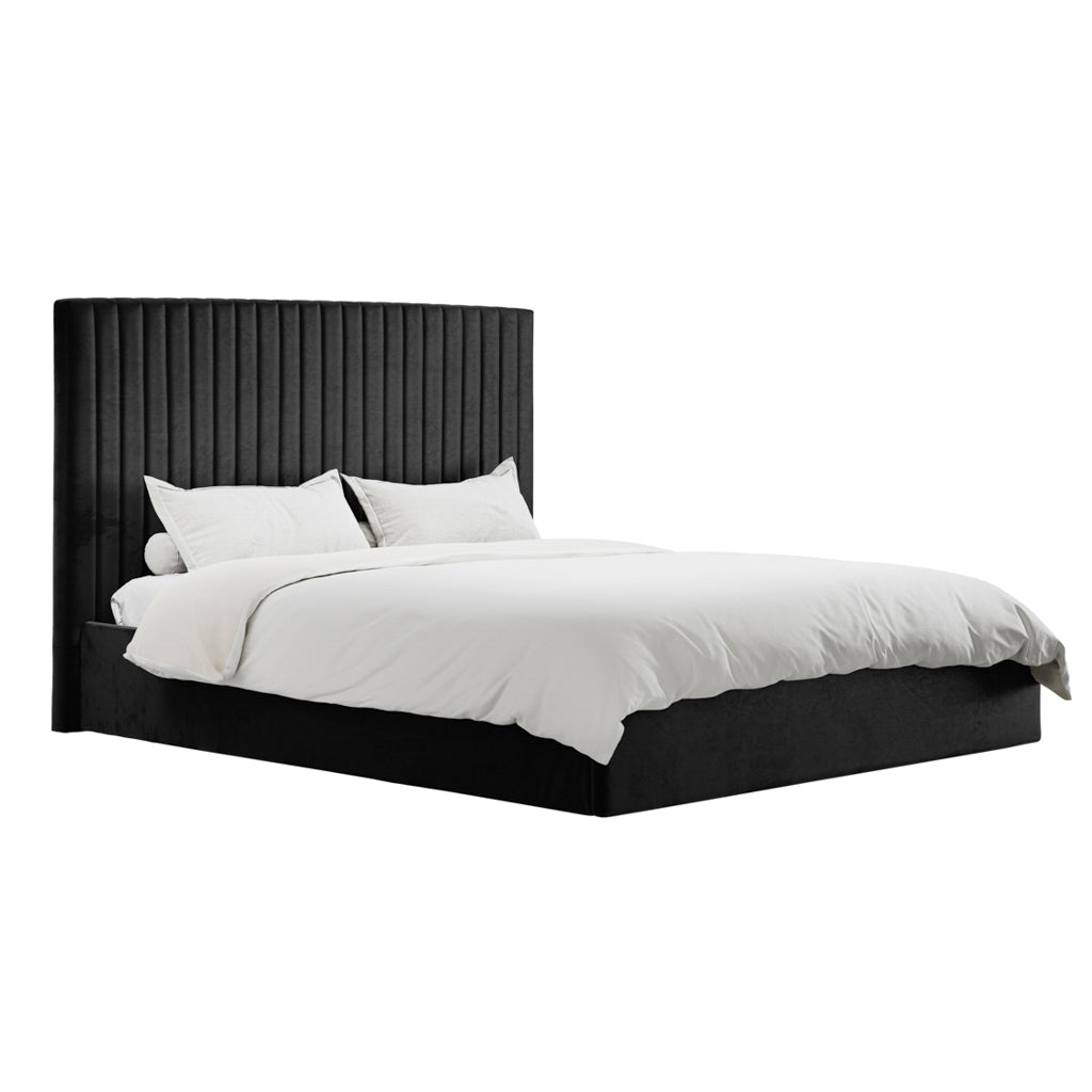 Kensington Black Tall Ottoman Bed