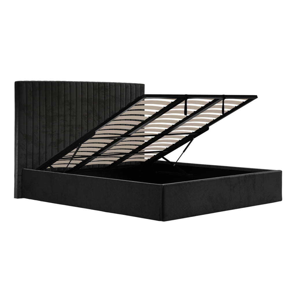 Kensington Black Tall Ottoman Bed