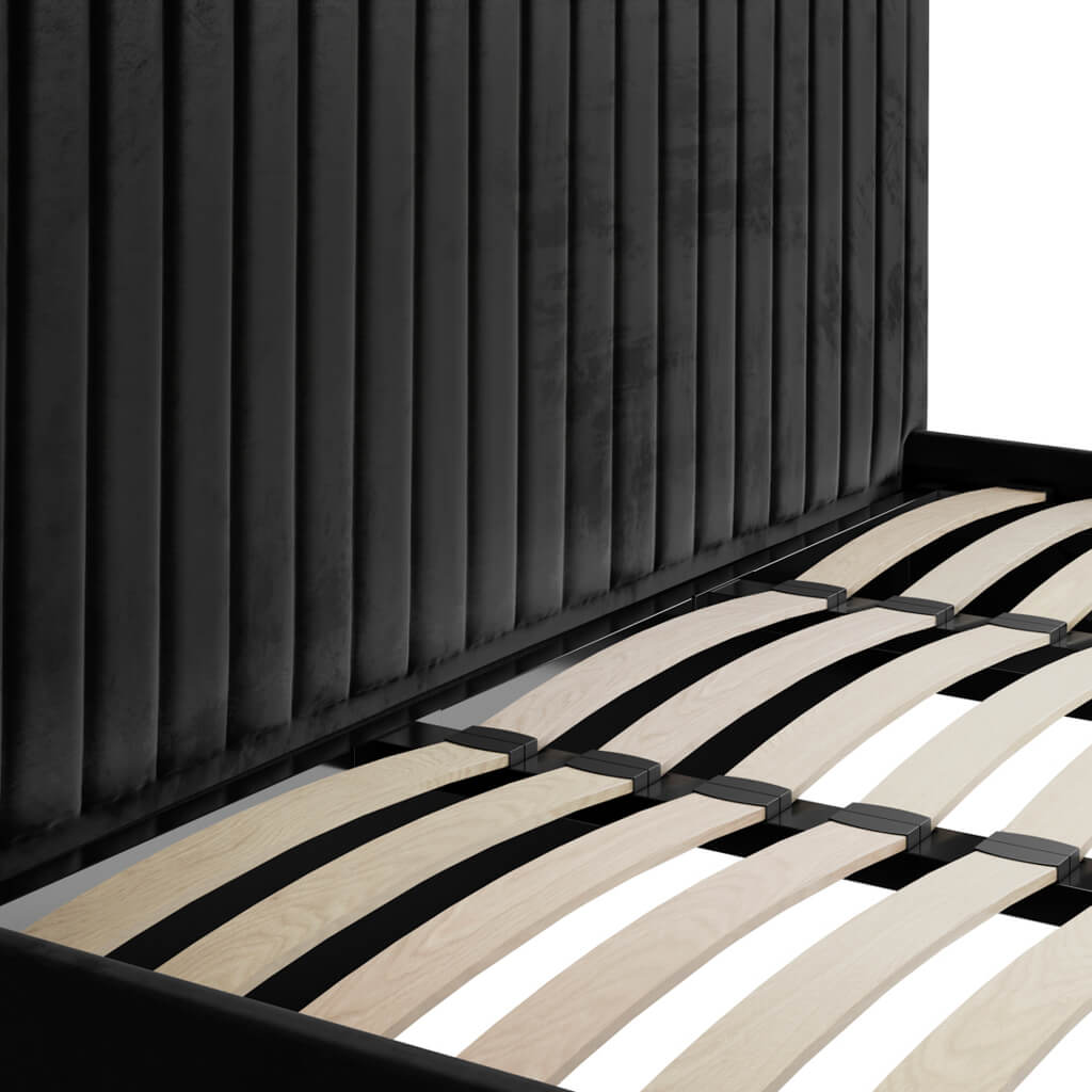 Kensington Black Tall Ottoman Bed