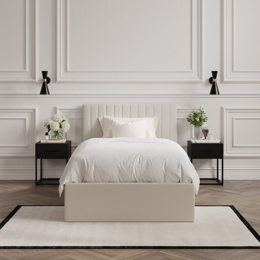 Kensington Milk Ottoman Bed