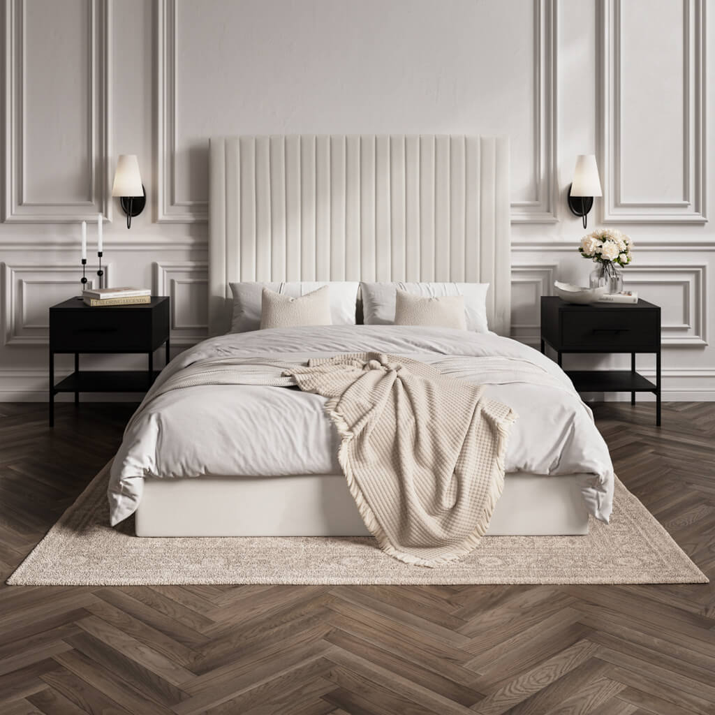 Kensington Milk Tall Ottoman Bed