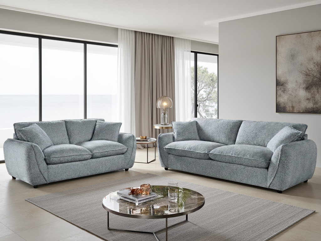 Berlin Sofa Grey 3 + 2 Set