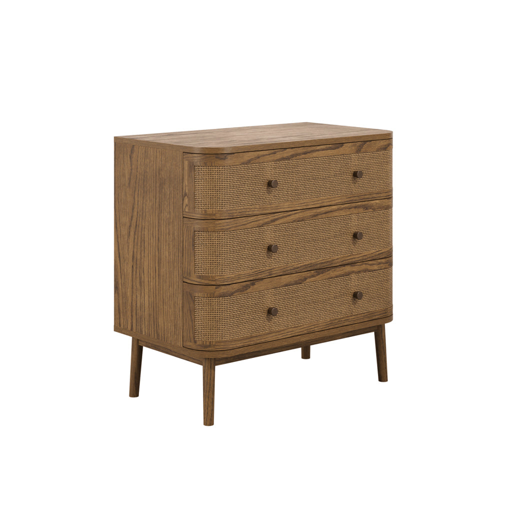 Harper Smoked Wood Chest of Drawers