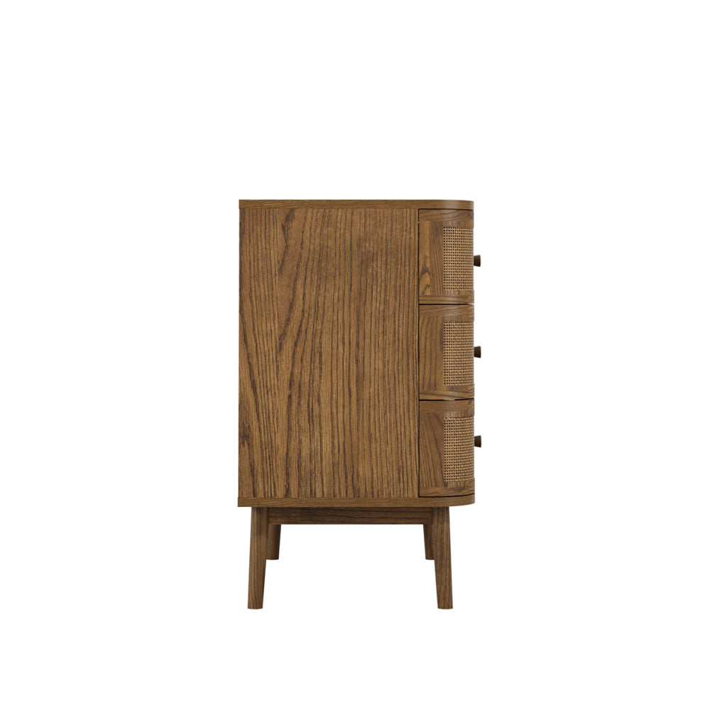 Harper Smoked Wood Chest of Drawers