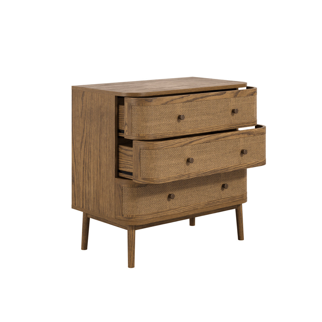 Harper Smoked Wood Chest of Drawers