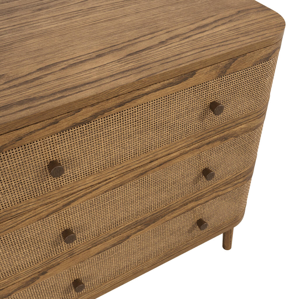 Harper Smoked Wood Chest of Drawers