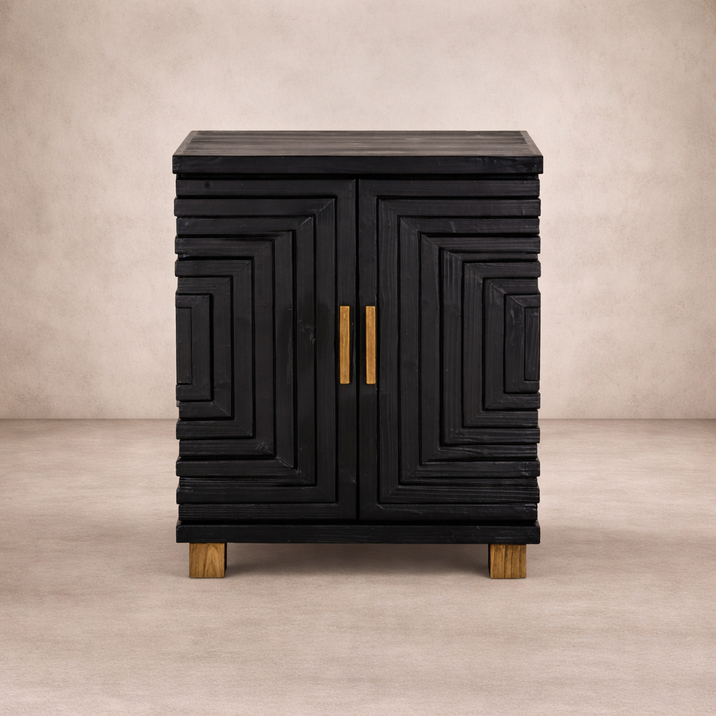 Lennox Black 2 Door Small Sideboard (stock due 27/02, email to pre-order)
