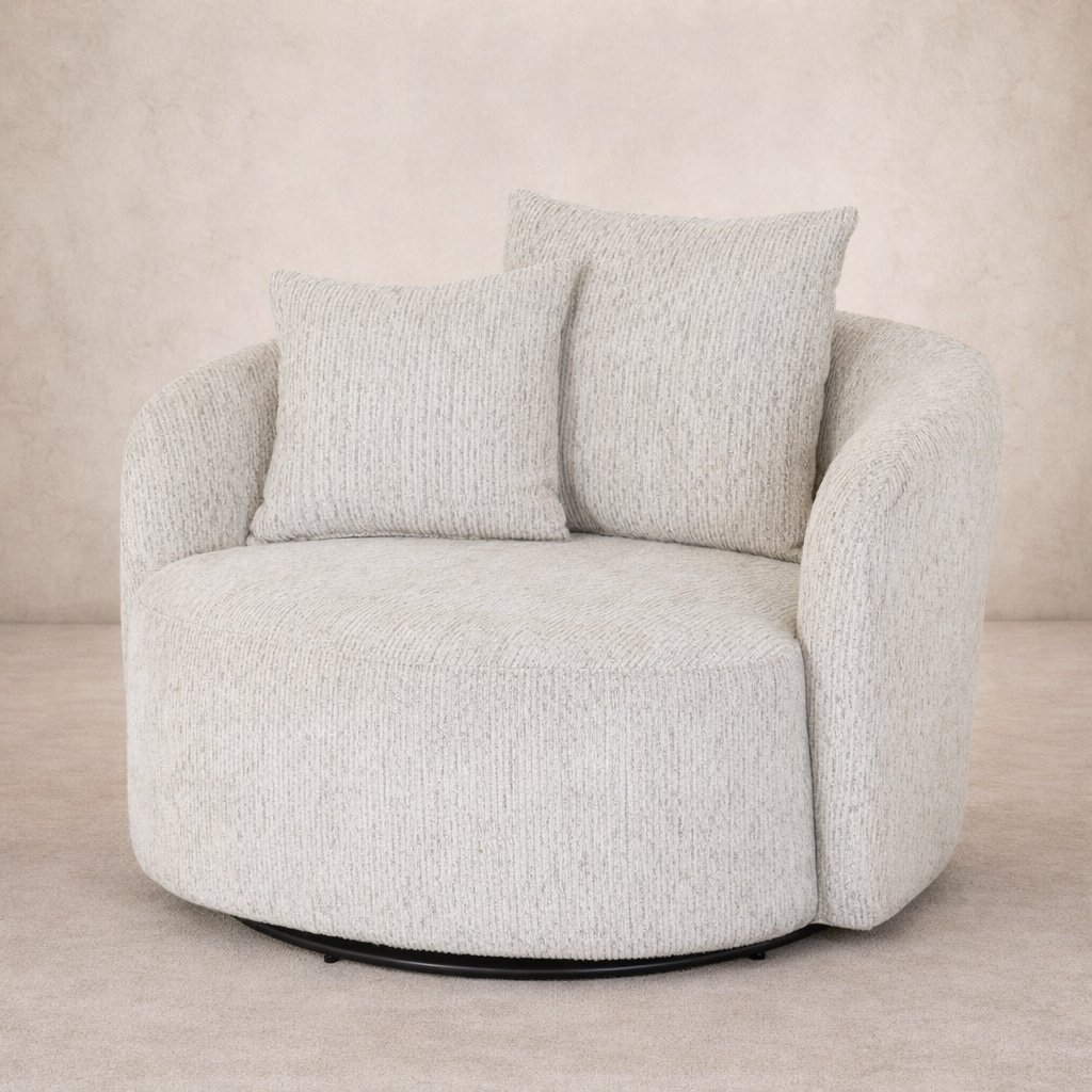 Sorelle Swivel Chair in White