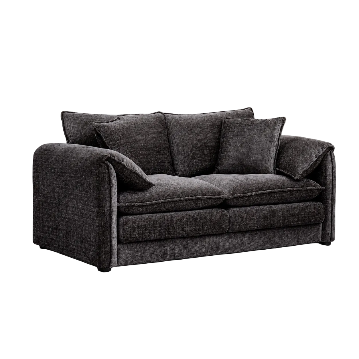 Solaya Sofa Black 2 Seater