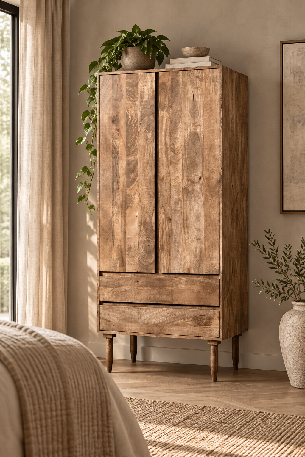 Oslo Mango 2 Drawer Wardrobe