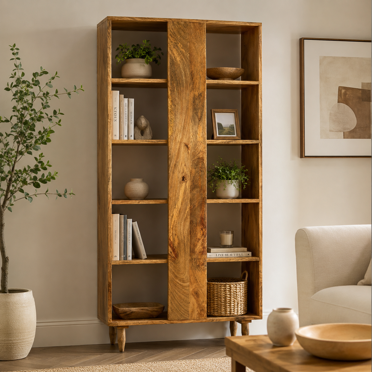 Oslo Mango 80cm Bookcase