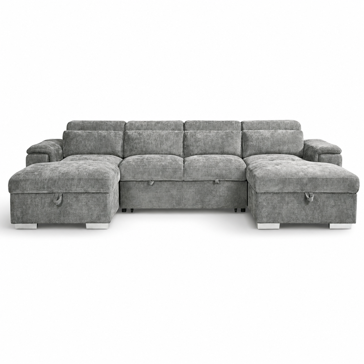 Alaya Sofabed Grey U Shape Corner