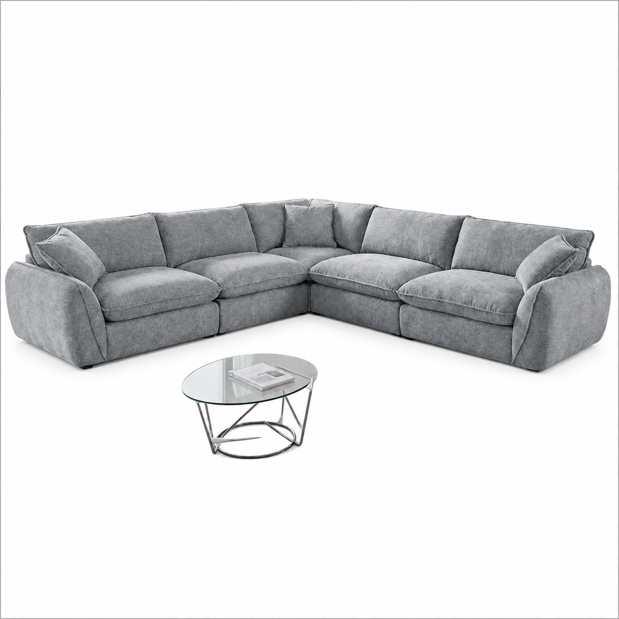 Berlin Sofa Grey Large Corner